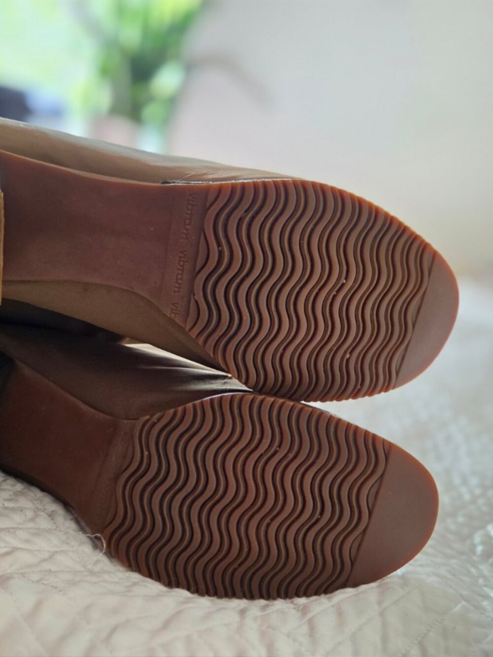 Colo Brown Knee High Shearling Lined Block Heel Boots Size 9M - Picture 4 of 7